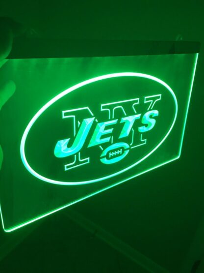 New York Jets LED Sign - Man Cave & Game Room Decor 8 x 12 - Image 4