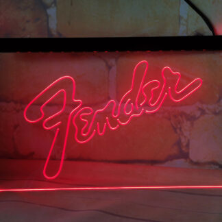 Fender Guitar LED Sign