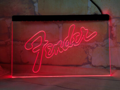 Fender Guitar LED Sign