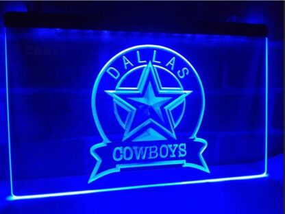 Dallas Cowboys LED Sign - Man Cave & Game Room Decor 8 x 12 - Image 4
