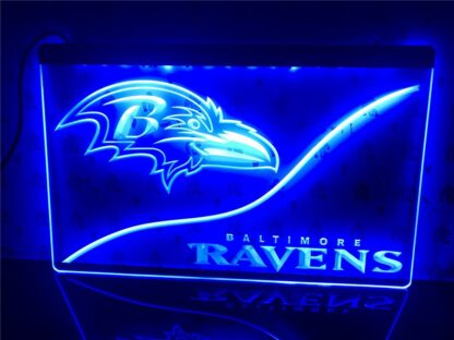 Baltimore Ravens LED Sign – Man Cave & Bar Decor Gift - Image 4