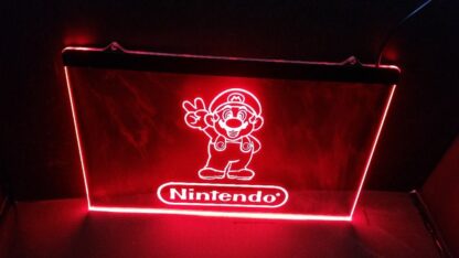 Nintendo LED Sign – Retro Gaming Light for Game Rooms & Fans 8 x 12 - Image 2