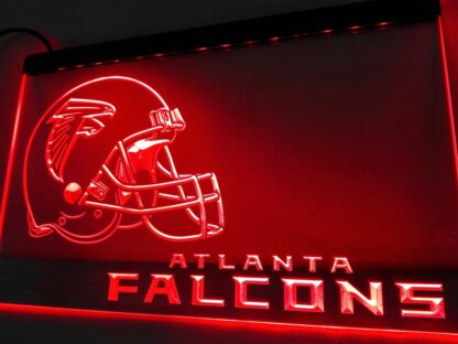 Atlanta Falcons LED Sign Light – NFL Game Room Decor for Fans 8 x 12 - Image 4