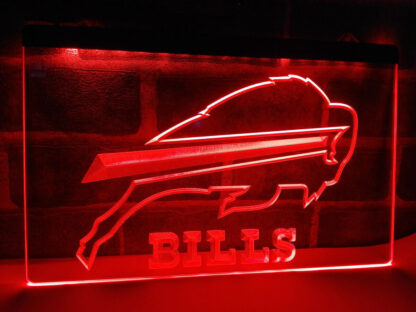Buffalo Bills LED Sign – Custom Vintage Light-Up Wall Décor  8 x 12 - Image 7
