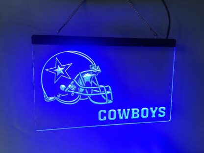 Dallas Cowboys LED Sign - Man Cave & Game Room Decor 8 x 12 - Image 3