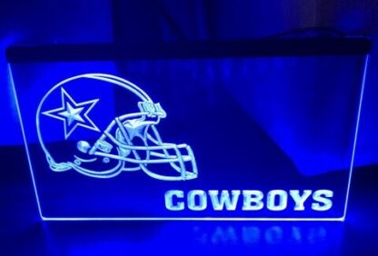 Dallas Cowboys LED Sign - Man Cave & Game Room Decor 8 x 12 - Image 2