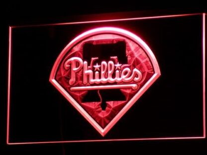 Philadelphia Phillies LED Sign – Man Cave & Game Room Light 8 x 12 - Image 2