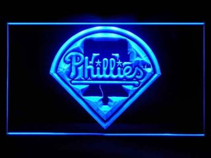 Philadelphia Phillies LED Sign – Man Cave & Game Room Light 8 x 12 - Image 3