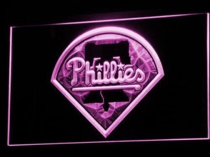 Philadelphia Phillies LED Sign – Man Cave & Game Room Light 8 x 12 - Image 4
