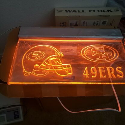 San Francisco 49ers LED Sign – NFL Light for Man Cave & Bar 8 x 12 - Image 5