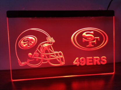 San Francisco 49ers LED Sign – NFL Light for Man Cave & Bar 8 x 12 - Image 7