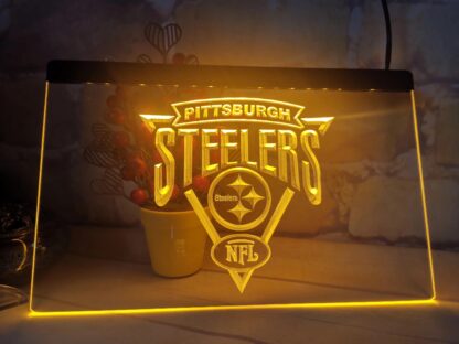Pittsburgh Steelers LED Sign  – NFL Man Cave Decor gift - Image 8