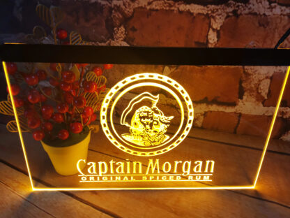 Captain Morgan LED Sign – Pirate Rum Bar & Man Cave Light Decor | 8 x 12 - Image 5